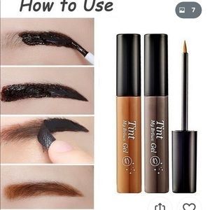 Waterproof eyebrow tint gel in brown